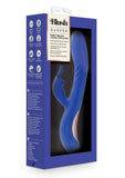 Blush Collection Harper Rechargeable Silicone Rabbit Vibrator - Blue/Midnight Blue