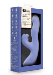 Blush Collection Simone Rechargeable Silicone Tapping Rabbit Vibrator - Blue