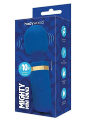 Bodywand Mighty Mini Wand Rechargeable Wand Massager - Blue/Gold