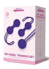 Bodywand Squeeze 3pc Kegel Training Set 37-65g - Purple