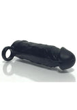 Boneyard Meaty 3x Stretch Silicone Penis Extender - Black - 6.5in