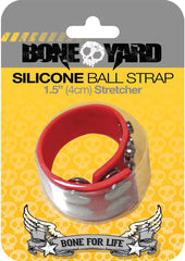 Boneyard Silicone Ball Strap 1.5in Stretcher - Red