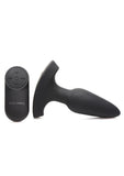 Booty Sparks Laser F... Me Rechargeable Silicone Anal Plug with Remote Control - Small - Black with Red Light - Black - Small