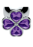 Booty Sparks Violet Flower Gem Anal Plug