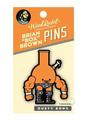Box Brown Dusty Bong Enamel Pin