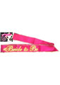 Bride-To-Be's Glow In The Dark Party Sash - Glow In The Dark/Hot Pink/Pink