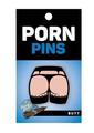 Butt Enamel Pin