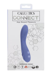 Calexotics Connect Warming Rechargeable Silicone App Compatible Wand - Purple
