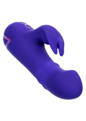 California Dreaming Summer Lovin' Haight Ashbury Hottie Rechargeable Silicone Dual Stimulating Vibrator - Purple