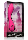 California Dreaming Surf City Centerfold Rechargeable Silicone Vibrator - Pink