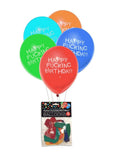 Candyprints X-Rated Birthday Balloons - Assorted Colors - 8 Per Bag