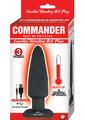 Commander Essential Silicone Rechargeable Vibrating Warming Butt Plug