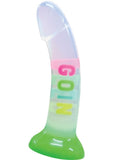 Cotton Candy Dirty Talk Goin Deep Silicone Dildo - Multicolor - 7in