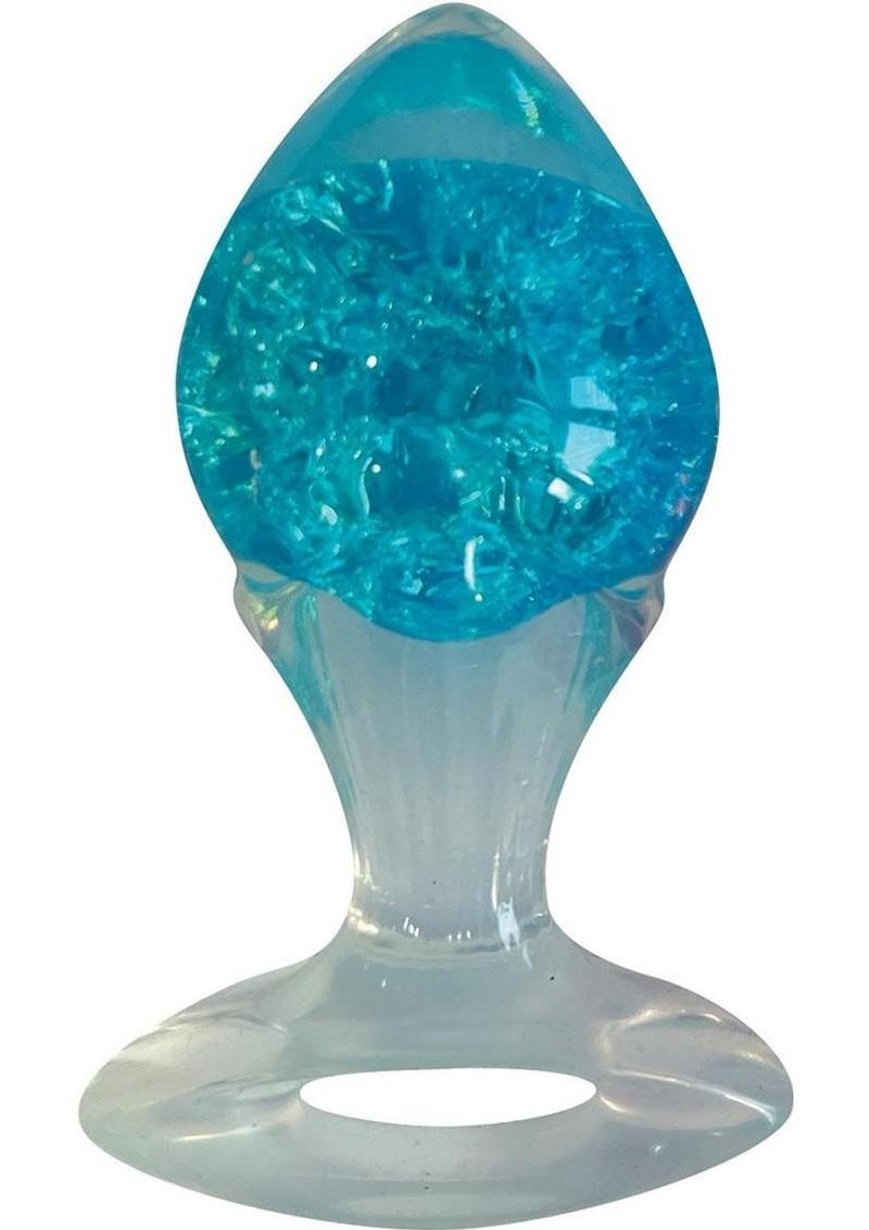blue gem anal plug Anal Beginner Plug | Blue Jewel Anal Plug Dildo Butt Plug Anus Sex Toy Men  + main image 0