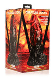 Creature Cocks Vulcan Silicone Dildo - Black/Red