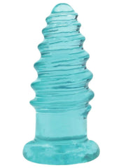 Crystal Jellies Anal Twist - Teal - 5in