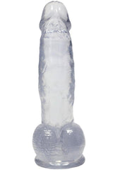 Crystal Jellies Curved Realistic Cock with Balls