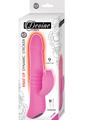 Devine Vibes Heat Up Dynamic Stroker Rechargeable Silicone Thrusting Vibrator