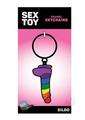 Dildo Rainbow Keychain
