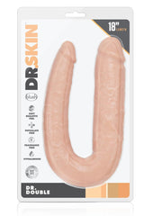 Dr. Skin Dr. Double Dual Penetrating Dildo - Vanilla - 18in