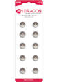 Dragon Alkaline Watch Batteries Lr44/Ag13 1.5 Volt - 10 Per Pack