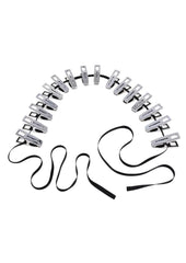 Edge Body Zipper Clothes Pins - Black/Silver