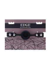 Edge Silicone Ring Gag - Black/Silver