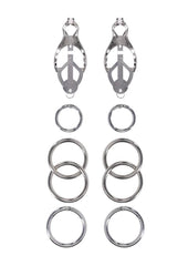 Edge Tuggable Clover Clamps - Black/Silver