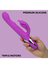Enchanted Throbbing Butterfly Rechargeable Silicone Vibrator