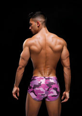 Envy Camo Trunks W/Dog Tag-Camo/Pnk-Ml