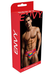 Envy Rainbow Pride Brief-Red-Lxl