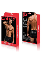 Envy Snap Down Boxer Brief-Black-M/L