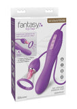 Fantasy For Her Ultimate Pleasure Max Rechargeable Silicone Vibrator with Clitoral Stimulator - Purple