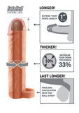 Fantasy X-Tensions Perfect 1in Extension Sleeve with Ball Strap - Vanilla - 7in