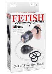 Fetish Fantasy Series Suck N' Stroke Head Pump - Black