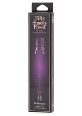 Fifty Shades Freed All Sensation Nipple and Clitoral Chain - Purple