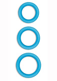 Firefly Halo Small Silicone Cock Ring - Blue/Glow In The Dark - Small