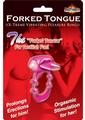 Forked Tongue Vibrating Silicone Cock Ring Waterproof