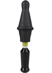 Fort Troff Robo Rammer Rotating Beaded Rechargeable Silicone Anal Probe with Remote - Black