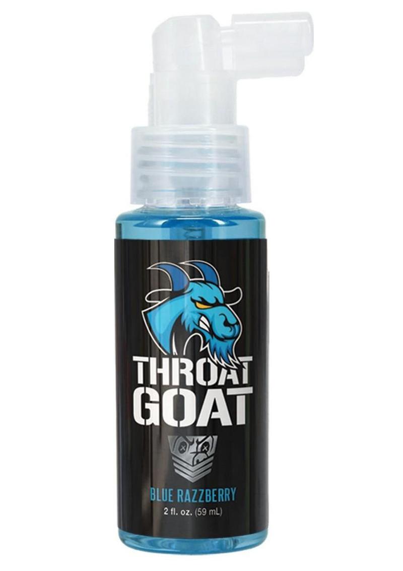 Fort Troff Throat Goat Oral Numbing Spray 2oz - Blue Razzberry - Bulk