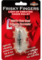Frisky Fingers Light Up Vibrating Finger Bullet - Clear