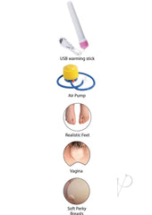 Fuck Friends Tiffany Inflatable Love Doll with Vibrating Vagina Waterproof