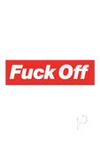 Fuck Off Enamel Pin - Red/White