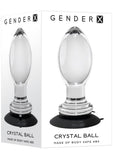 Gender X Crystal Ball Glass Plug - Clear