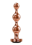 Gender X Gold Digger Anal Plug - Black/Rose Gold - Medium