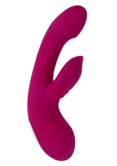 Gentle Persuasion Rechargeable Silicone Vibrator with Clitoral Stimulator