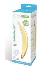 Glas Banana Joy Glass Dildo - Yellow - 7in