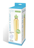 Glas Bunny's Secret Glass Dildo - Green/Yellow - 7.25in