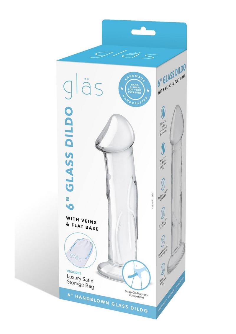 Glas Dildo Glass with Veins and Flat Base – CD Universe