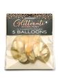 Glitterati Boobie Party Confetti Balloons - Assorted Colors - 5 Per Pack
